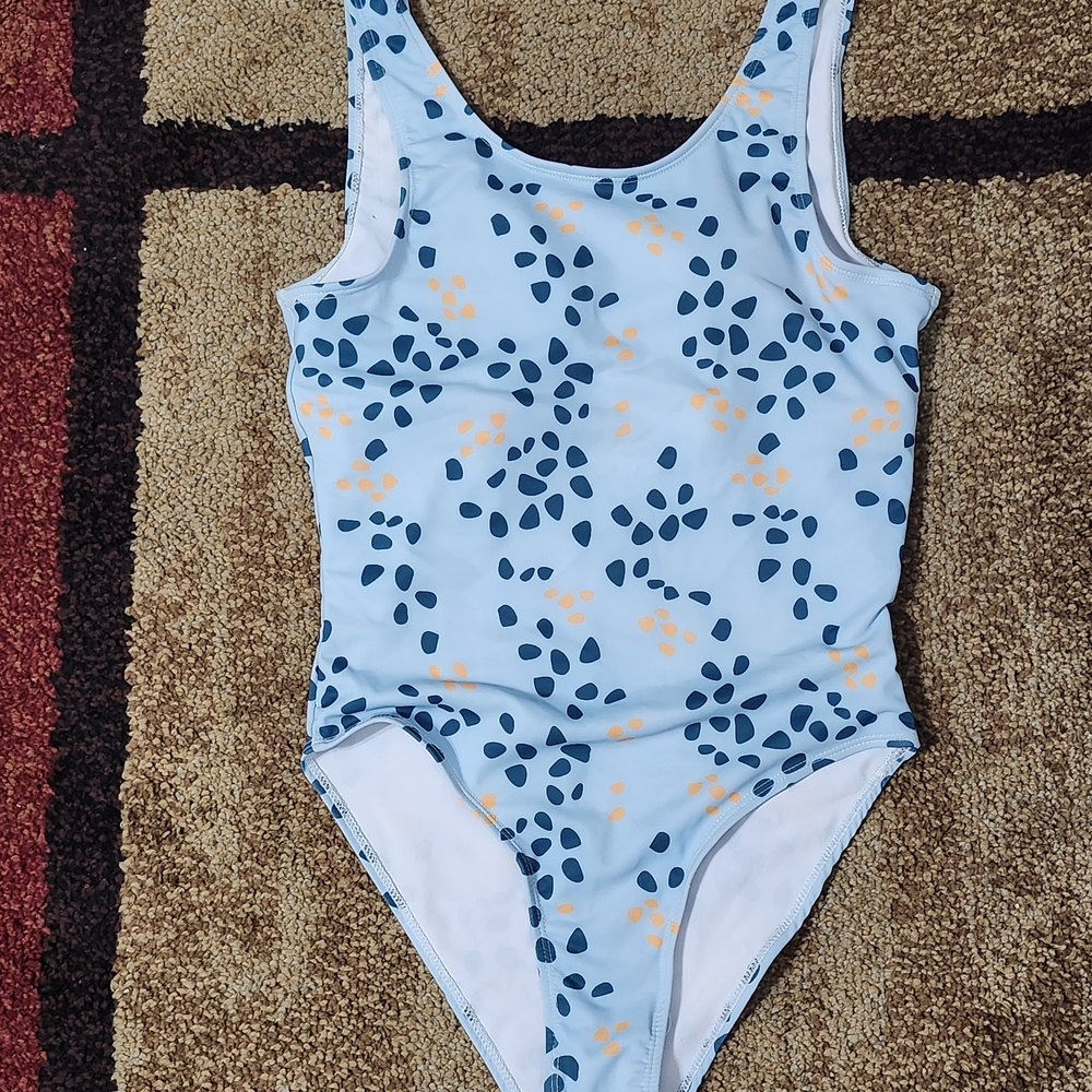 Essentials Blue and Orange One Piece Swimwear